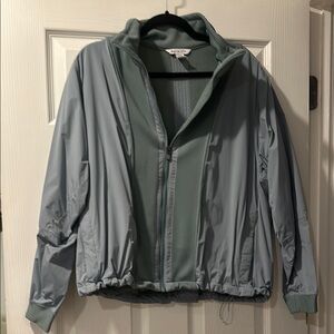 Athleta Blue Gray Zip-Up Jacket